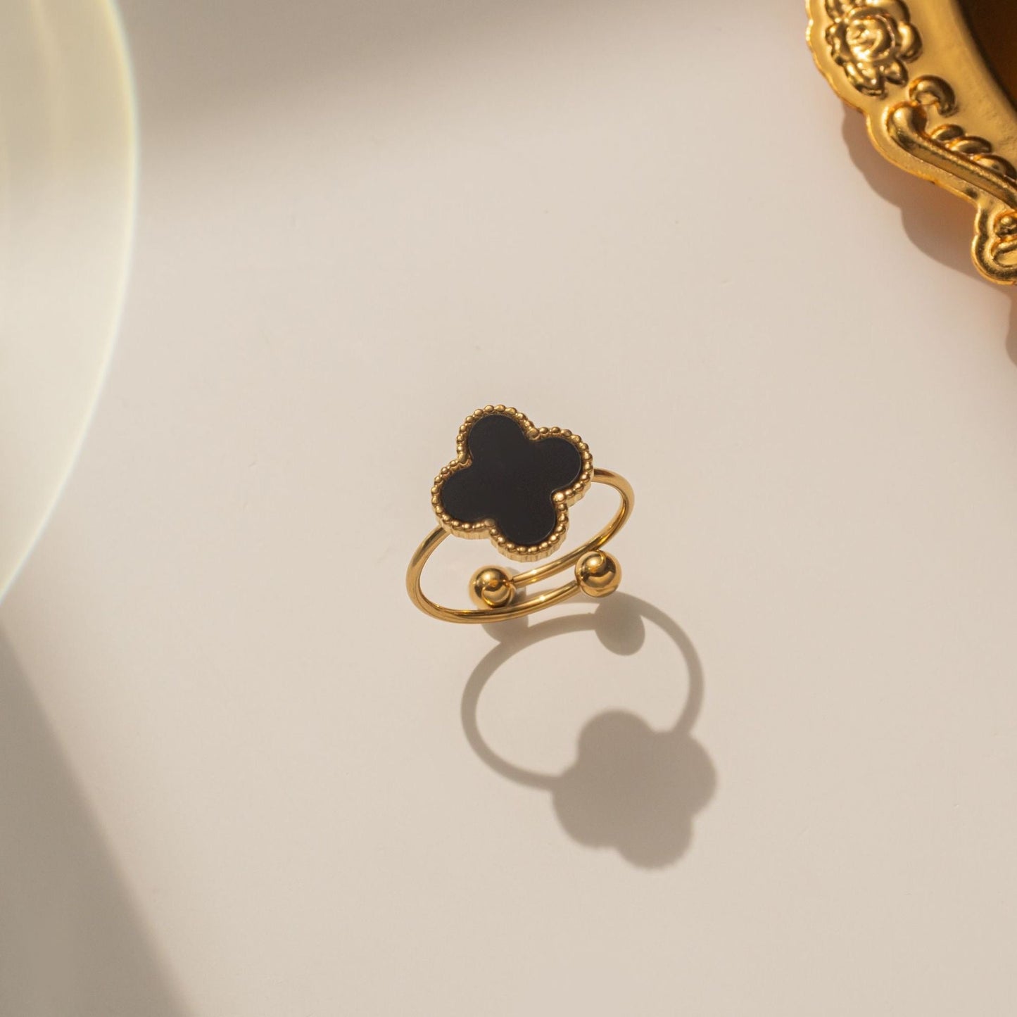 Black Clover Adjustable Ring