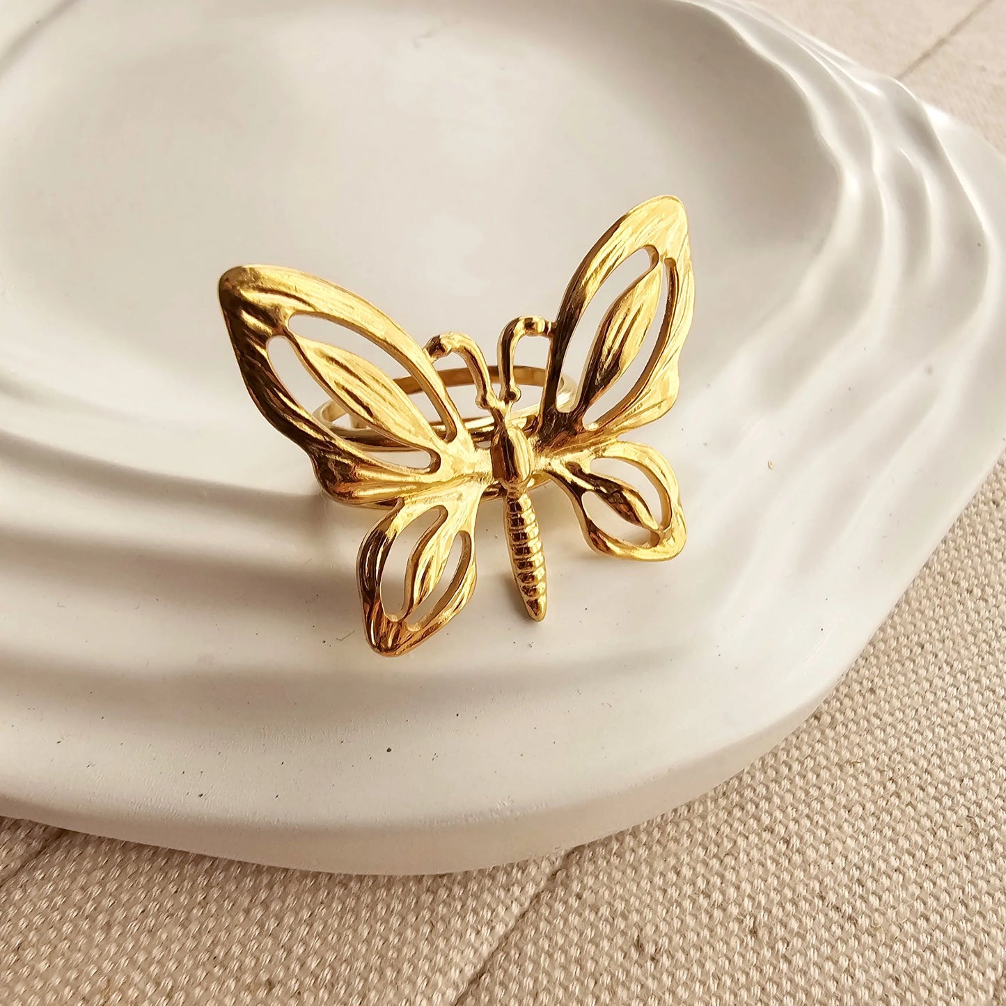 Butterfly Adjustable Ring